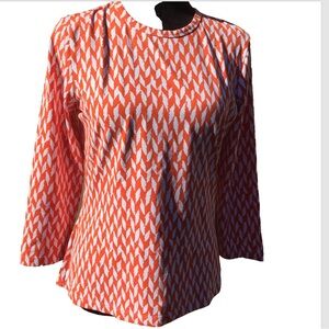 J McLaughlin Orange/White Top